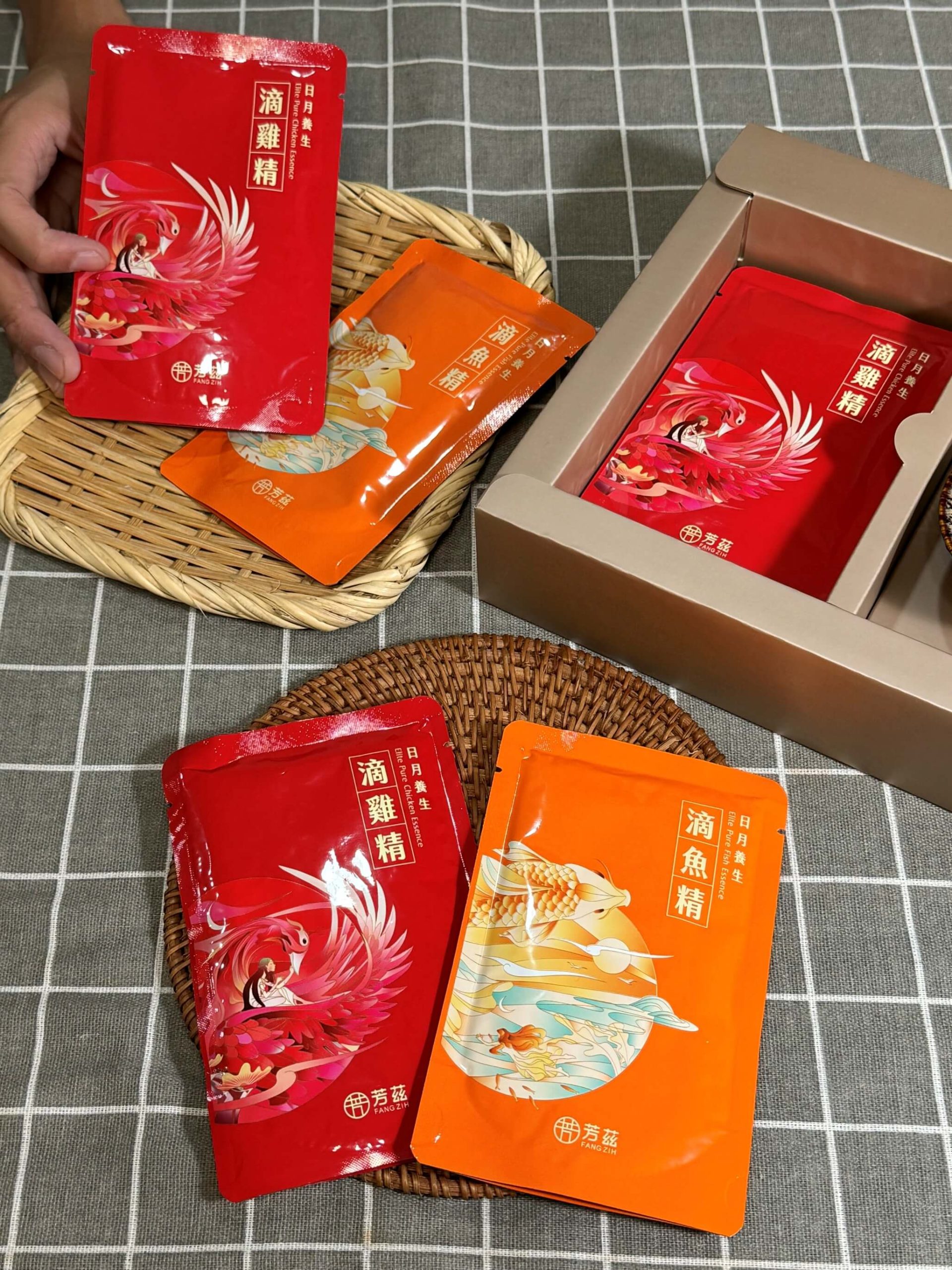 芳茲生技 日月養生雞魚新年禮盒