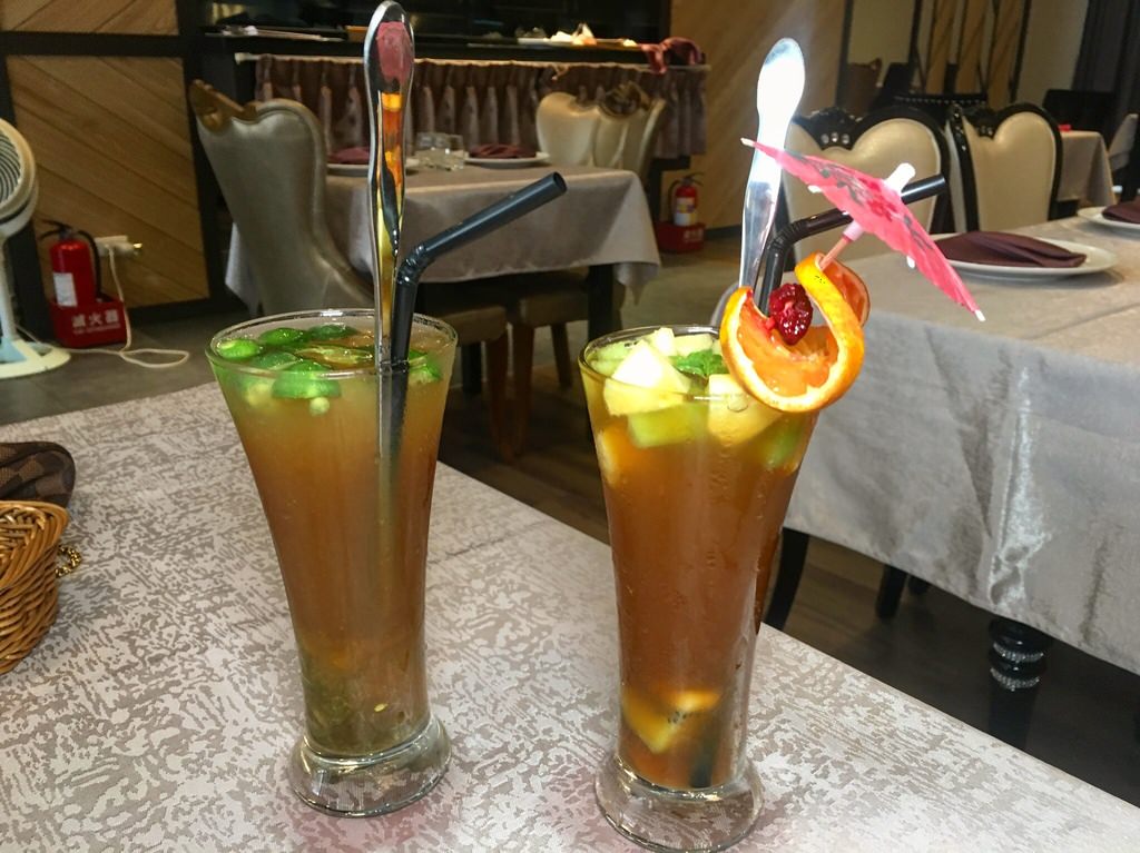 桔子茶+水果茶